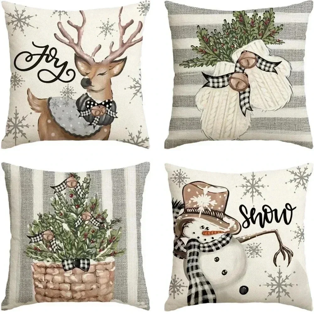Throw Pillow Covers, 18 x 18 Inch Set of 4